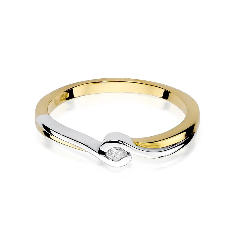 Gold Ring with 0.05ct Diamond
