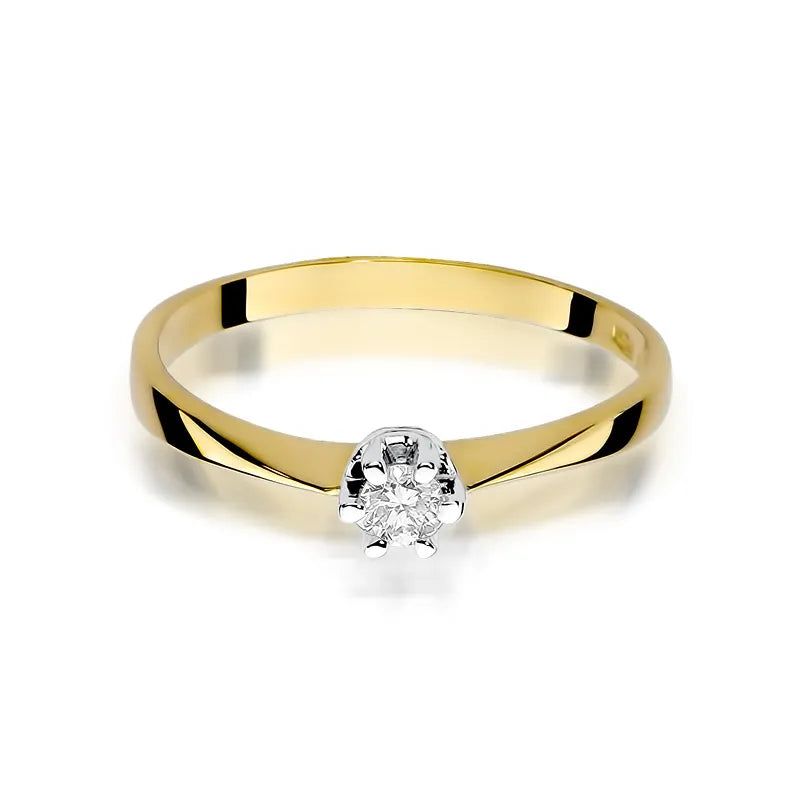 Gold Ring with 0.10ct Diamond
