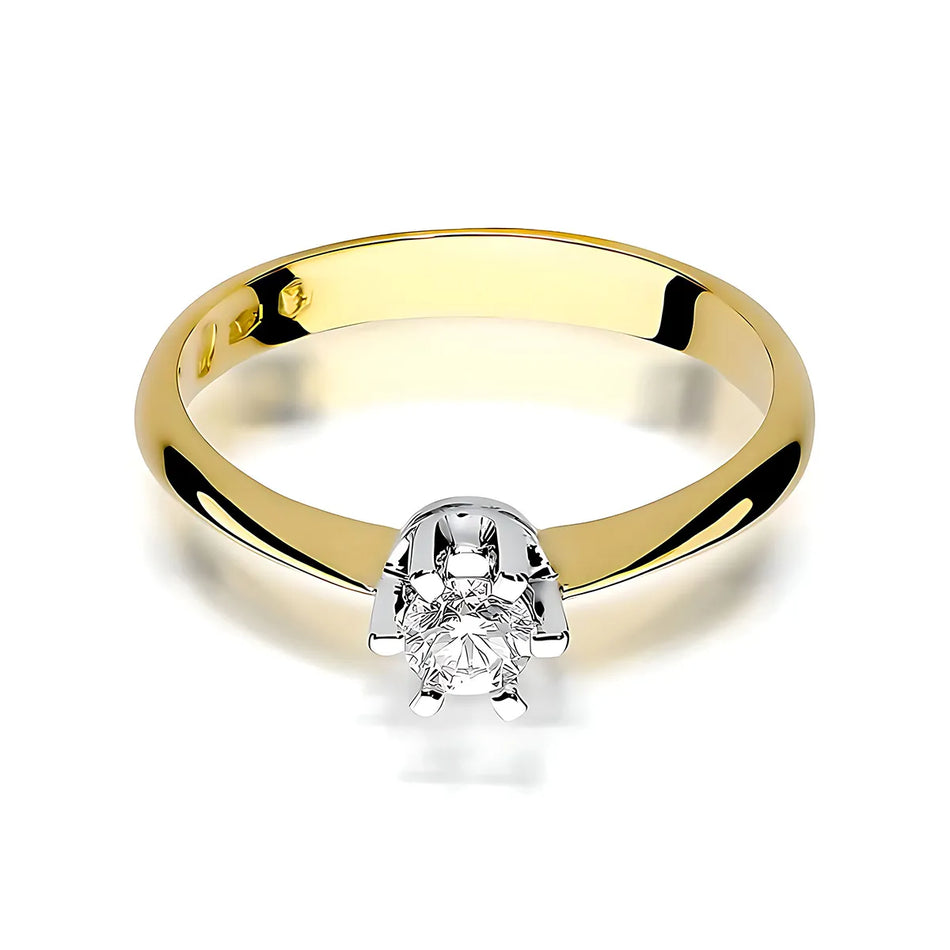 Gold Ring with 0.25ct Diamond