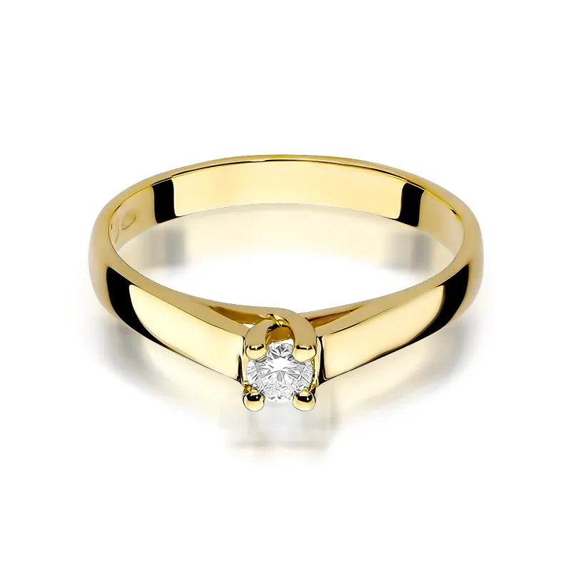 Gold Ring with 0.10ct Diamond