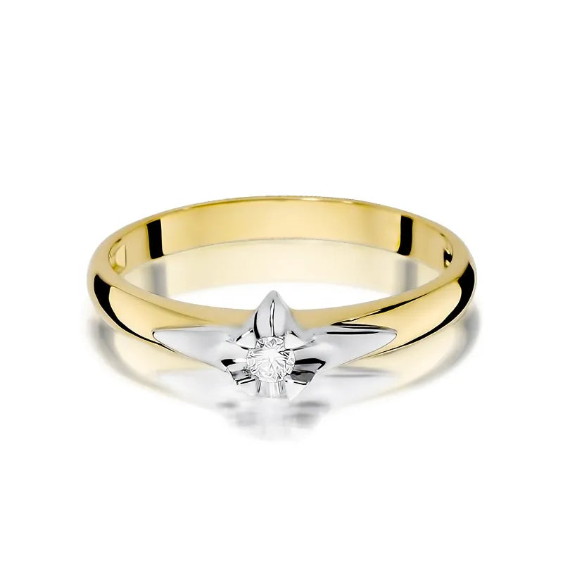 Gold Ring with 0.04ct Diamond