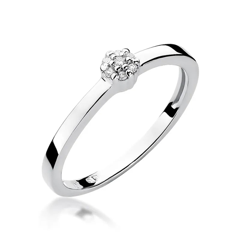 Zlatý prsteň s diamantmi 0,035 ct