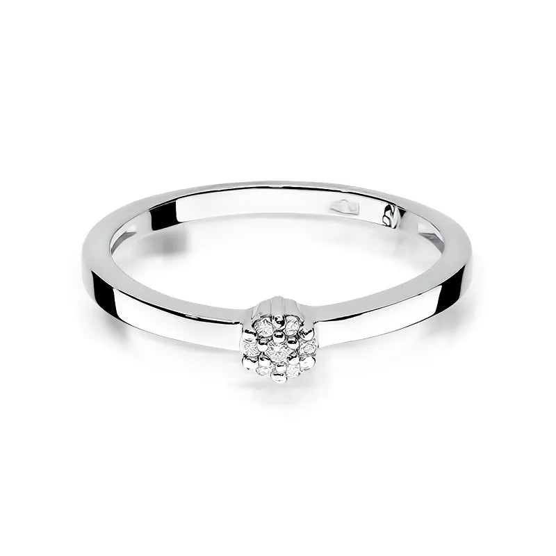 Zlatý prsteň s diamantmi 0,035 ct