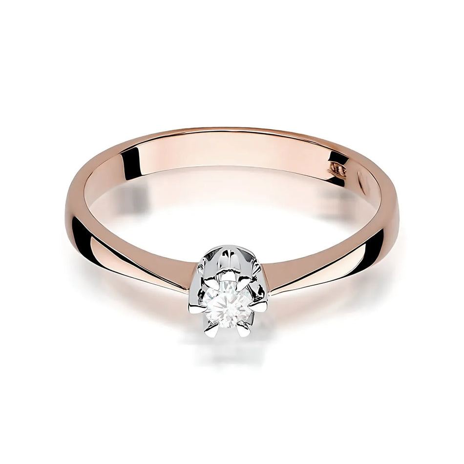 Gold Ring with 0.08ct Diamond