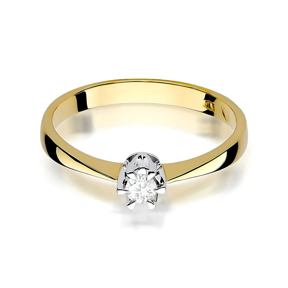Gold Ring with 0.08ct Diamond