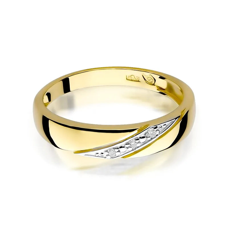 Gold Ring with 0.015ct Diamonds