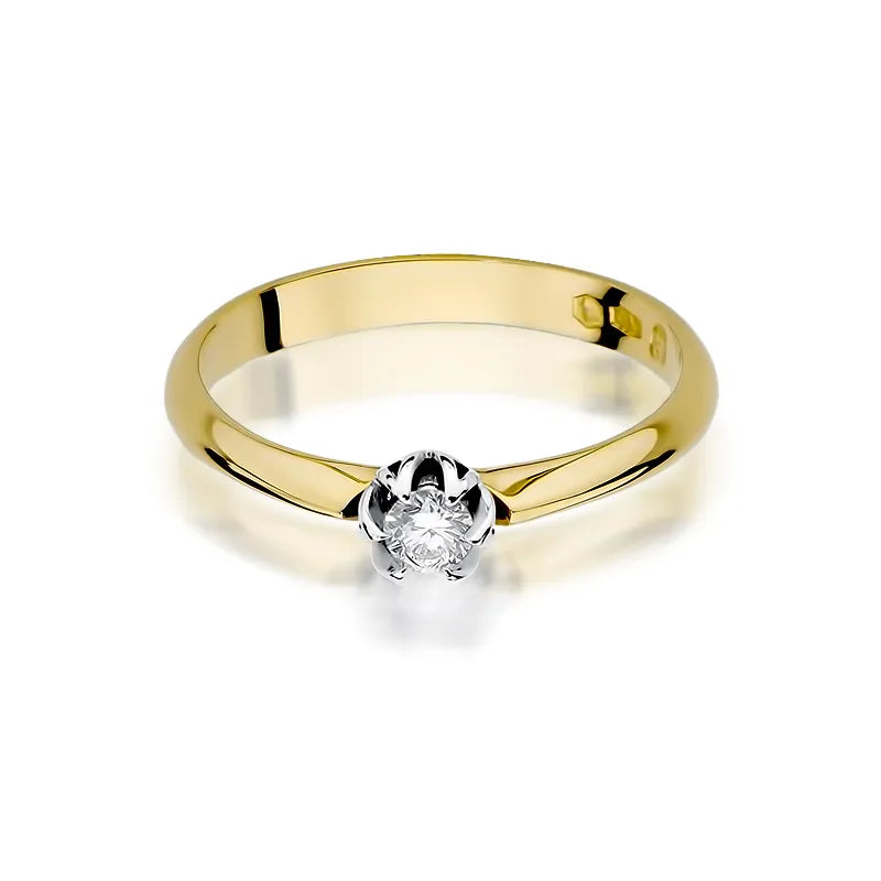Gold Ring with 0.10ct Diamond