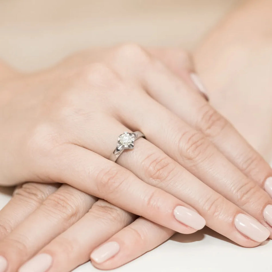 Gold Ring with 0.50ct Diamond