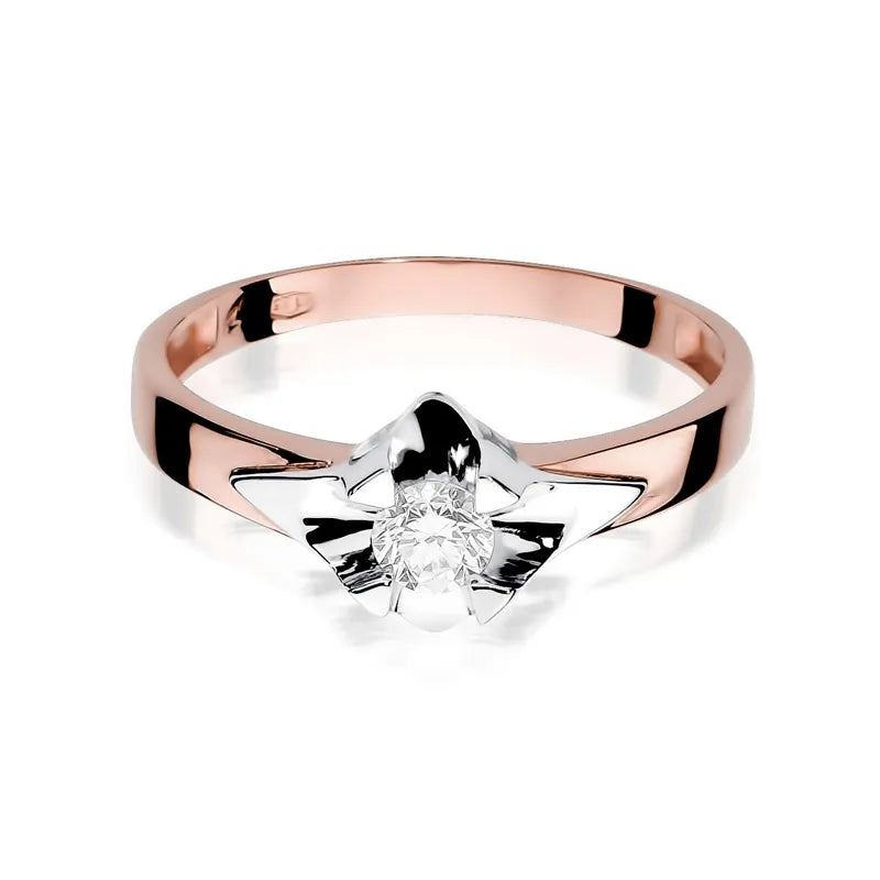 Gold Ring with 0.30ct Diamond