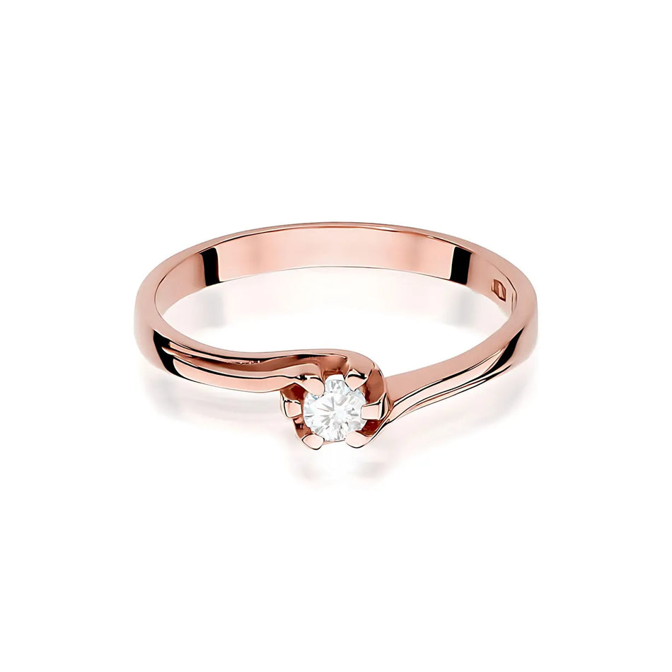 Gold Ring with 0.10ct Diamond