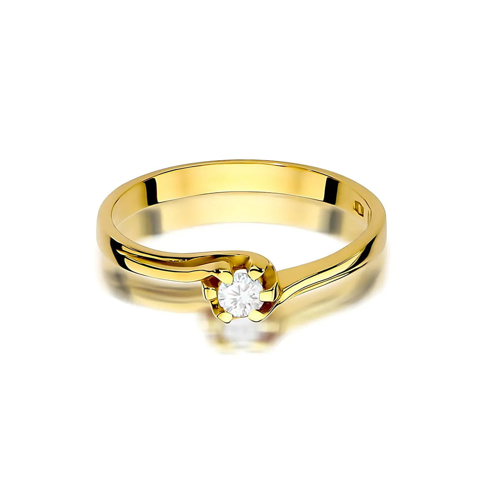Gold Ring with 0.10ct Diamond