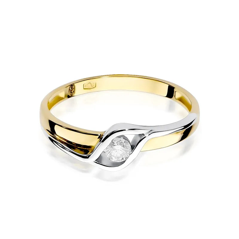 Gold Ring with 0.10ct Diamond