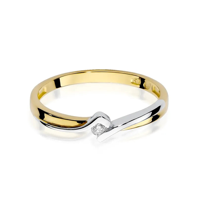 Gold Ring with 0.04ct Diamond