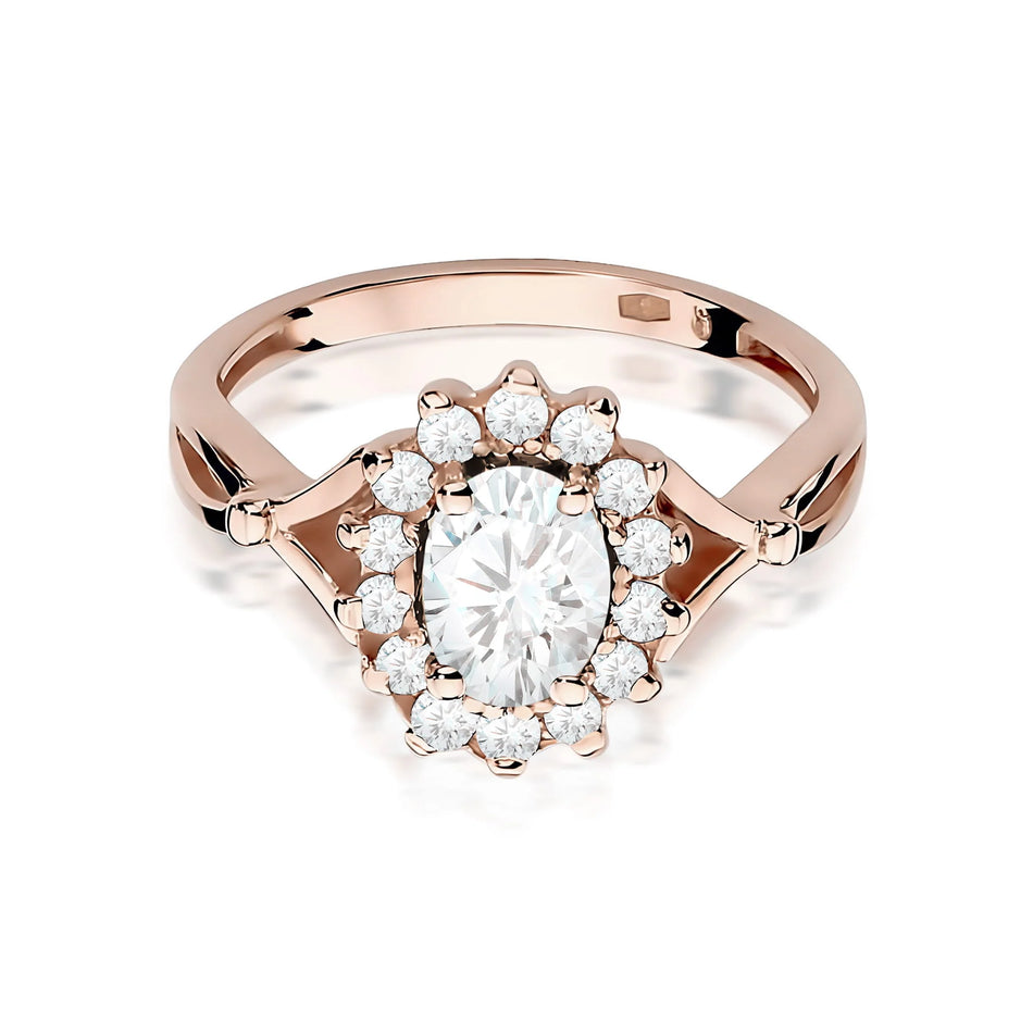 Zlatý prsteň s 0,70 ct a 0,28 ct laboratórnymi diamantmi