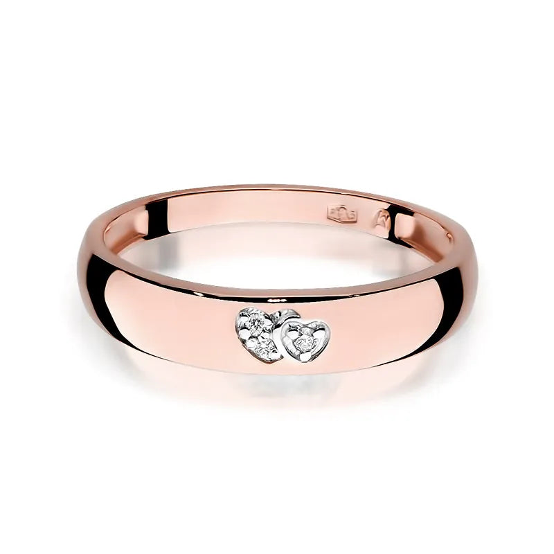 Zlatý prsteň s diamantmi 0,019 ct