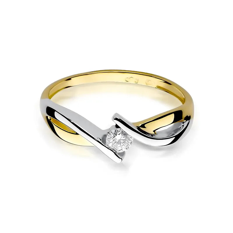 Gold Ring with 0.10ct Diamond