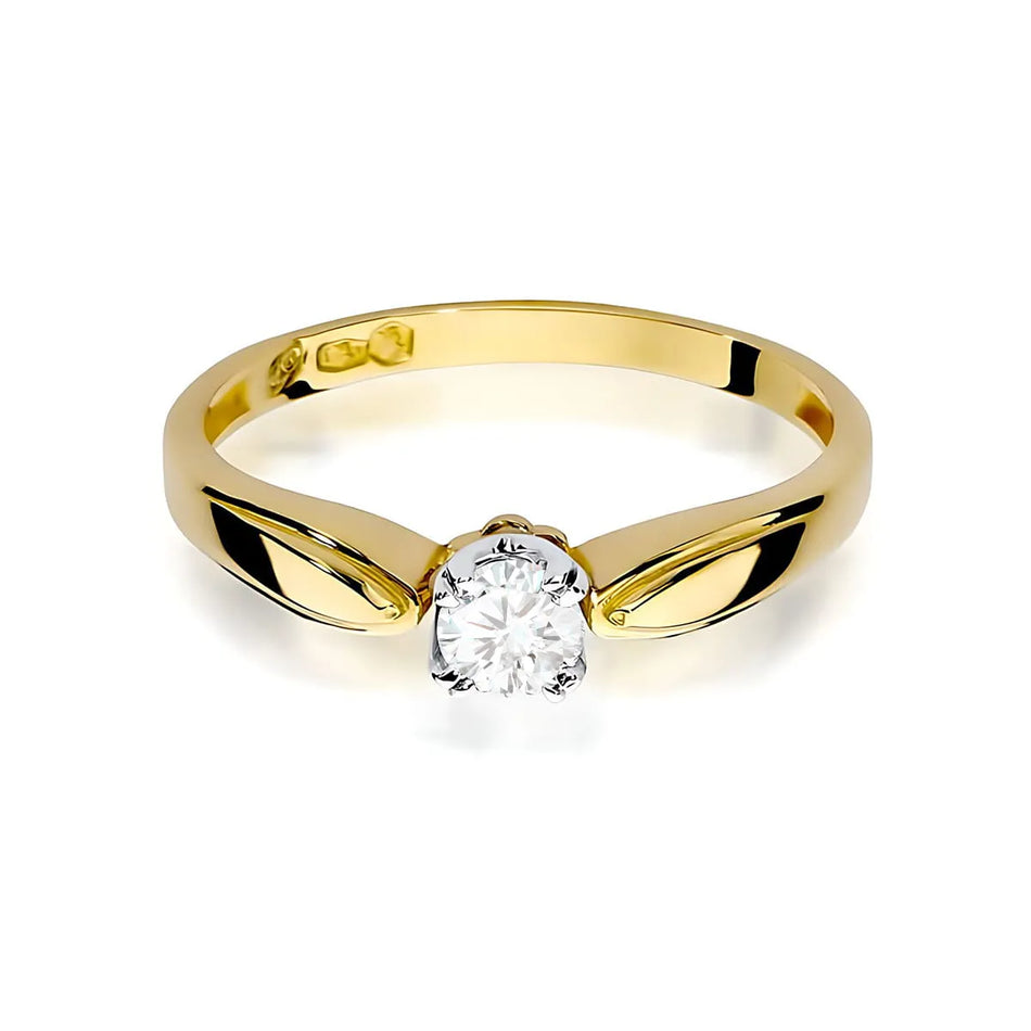 Gold Ring with 0.24ct Diamond