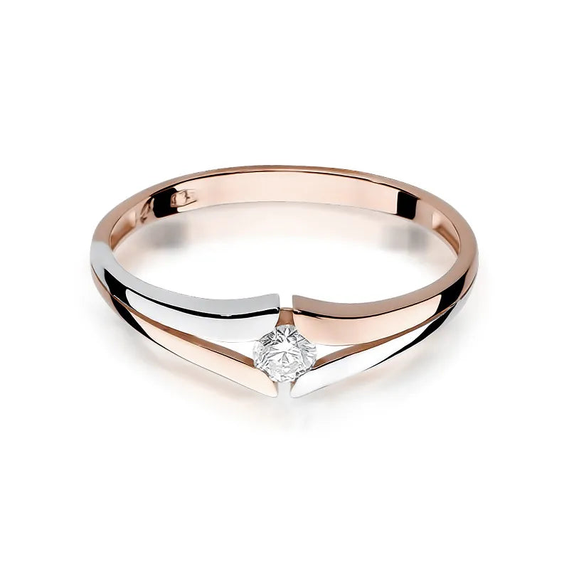 Gold Ring with 0.10ct Diamond