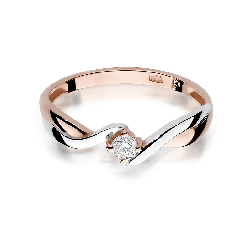 Gold Ring with 0.08ct Diamond