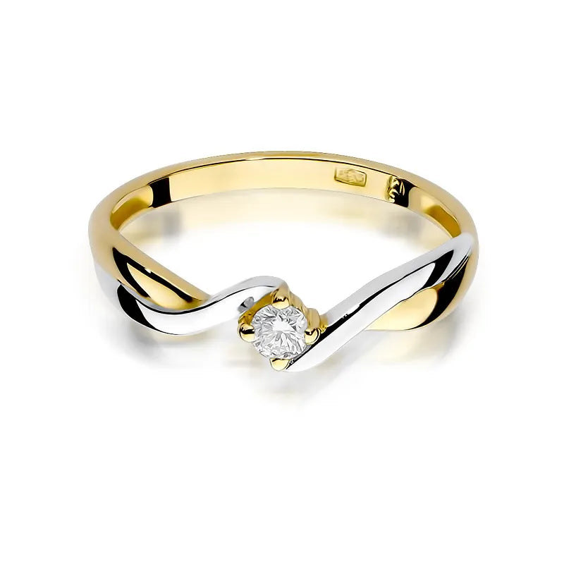 Gold Ring with 0.08ct Diamond