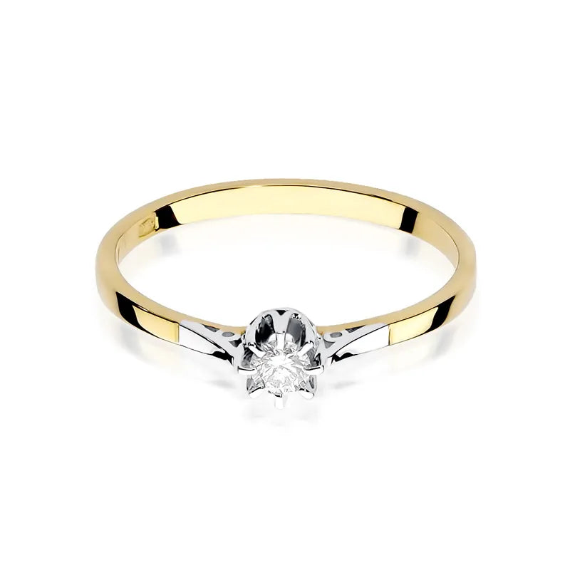 Gold Ring with 0.08ct Diamond
