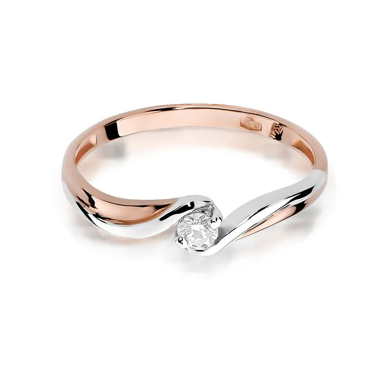 Gold Ring with 0.08ct Diamond