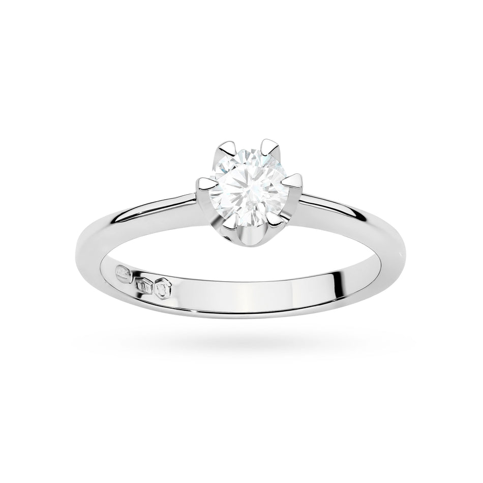 Gold Ring with 0.70ct Lab-diamond