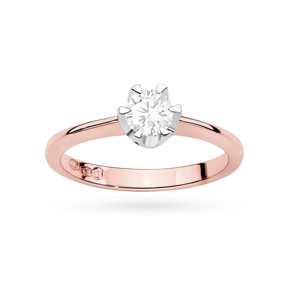 Gold Ring with 0.70ct Lab-diamond