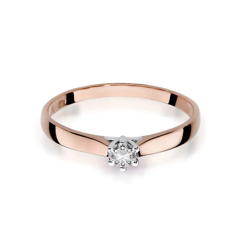 Gold Ring with 0.12ct Diamond