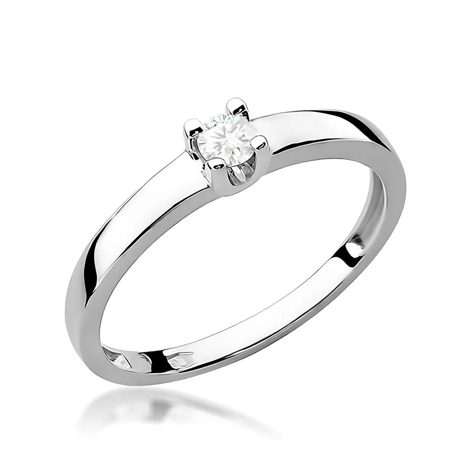 Gold Ring with 0.12ct Diamond