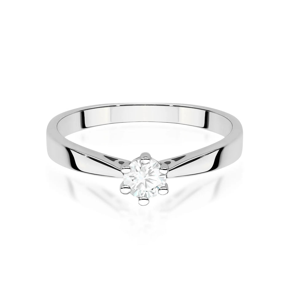 Zlatý prsteň s 0.30ct laboratórnym diamantom