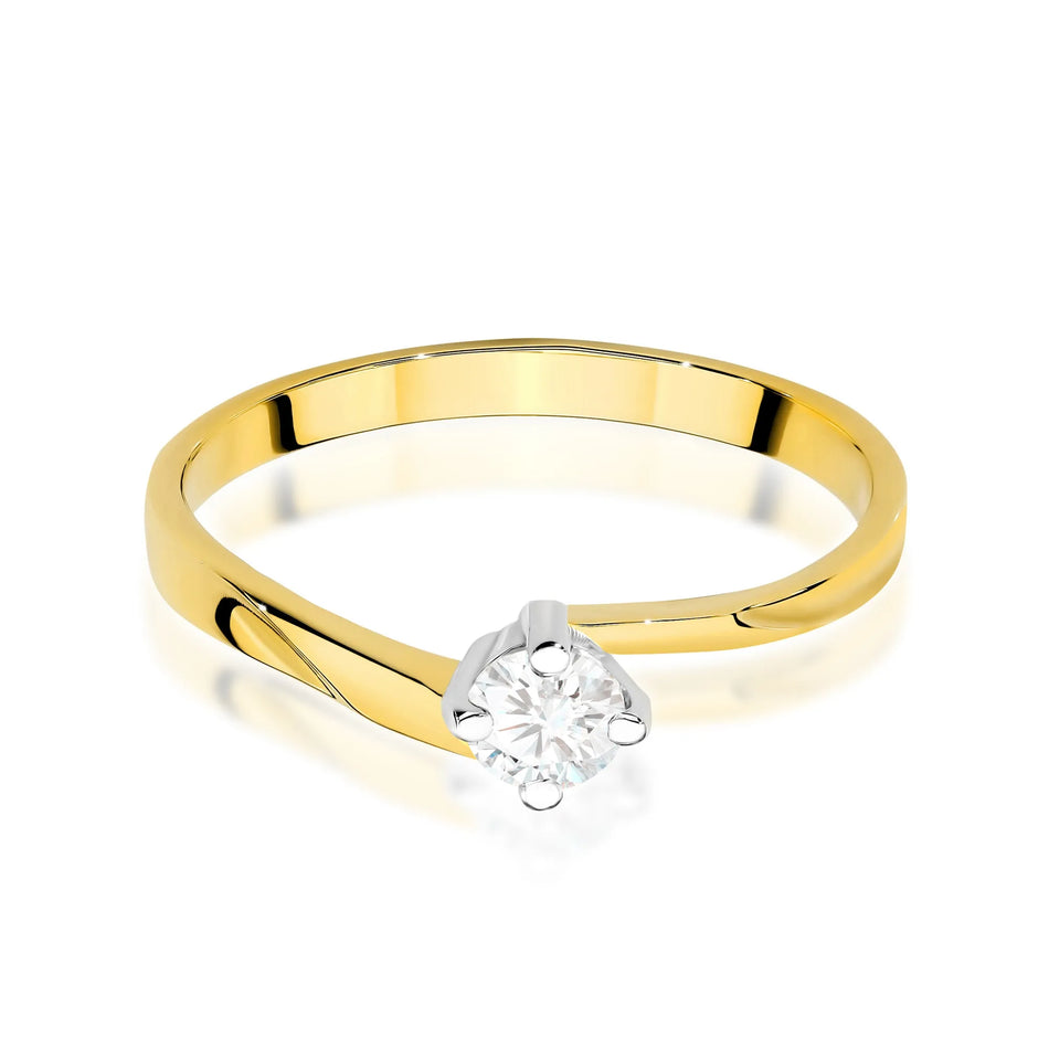 Gold Ring with 0.20ct Diamond