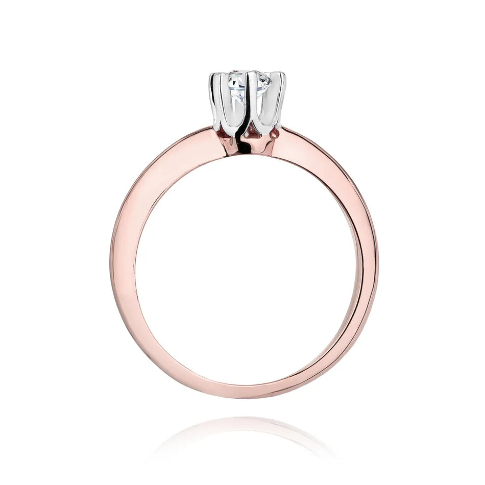 Gold Ring with 0.30ct Diamond