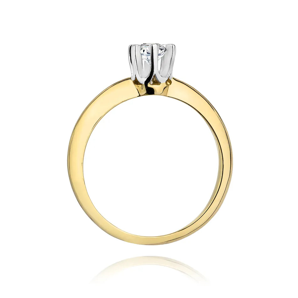Gold Ring with 0.30ct Diamond