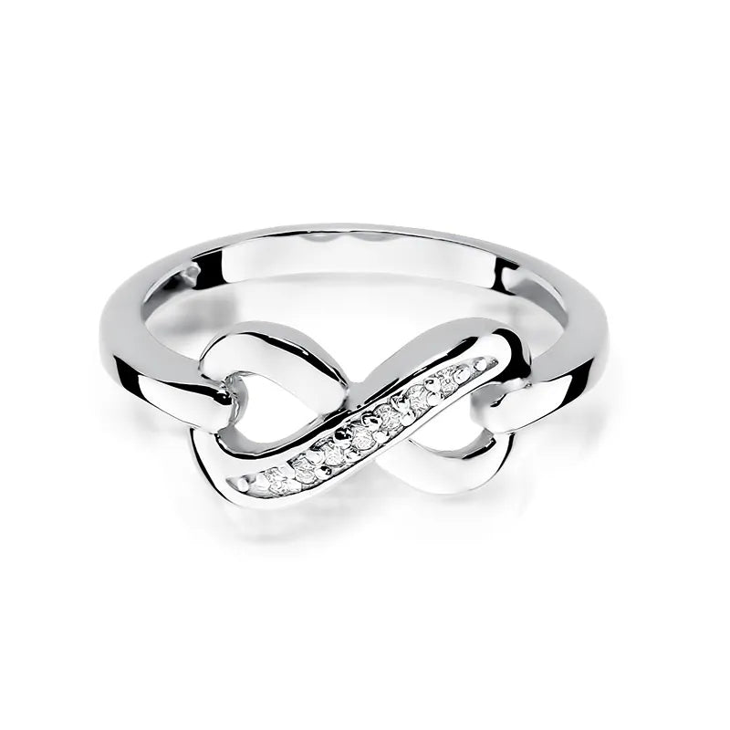 Zlatý prsteň s diamantmi 0,035 ct