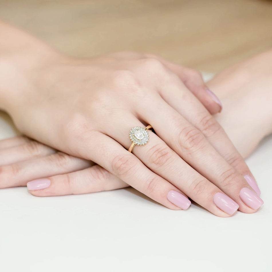 Zlatý prsteň s 0,40 ct a 0,195 ct laboratórnymi diamantmi