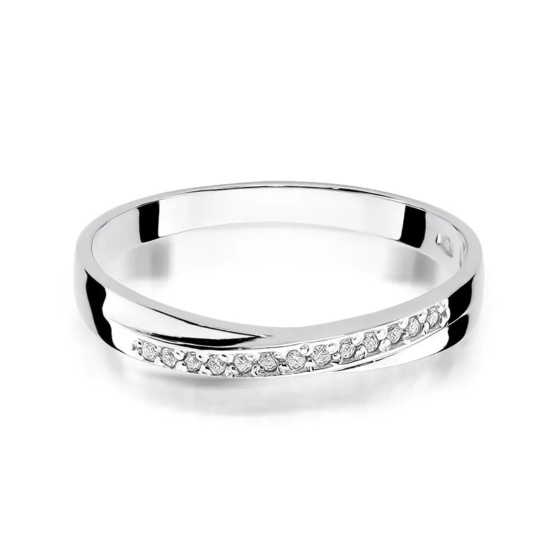 Zlatý prsteň s diamantmi 0,065 ct