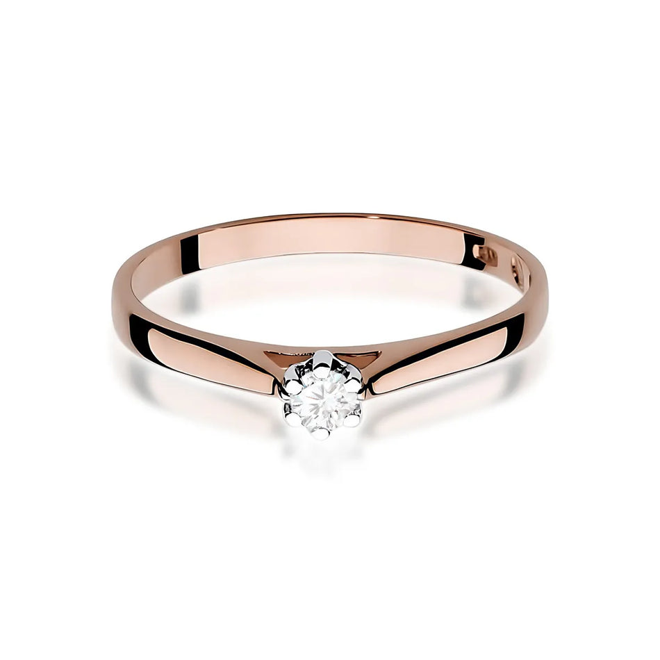 Gold Ring with 0.09ct Diamond