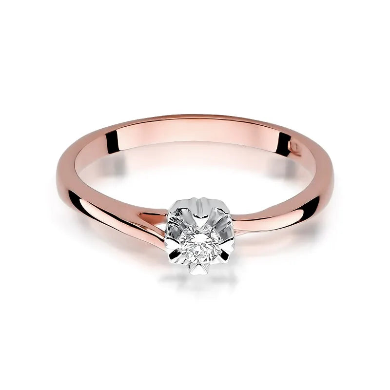 Gold Ring with 0.10ct Diamond