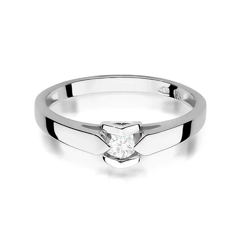 Gold Ring with 0.09ct Diamond