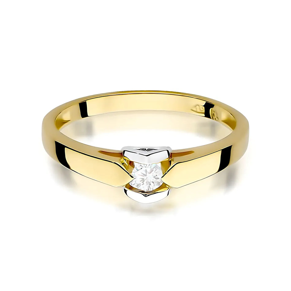 Gold Ring with 0.04ct Diamond