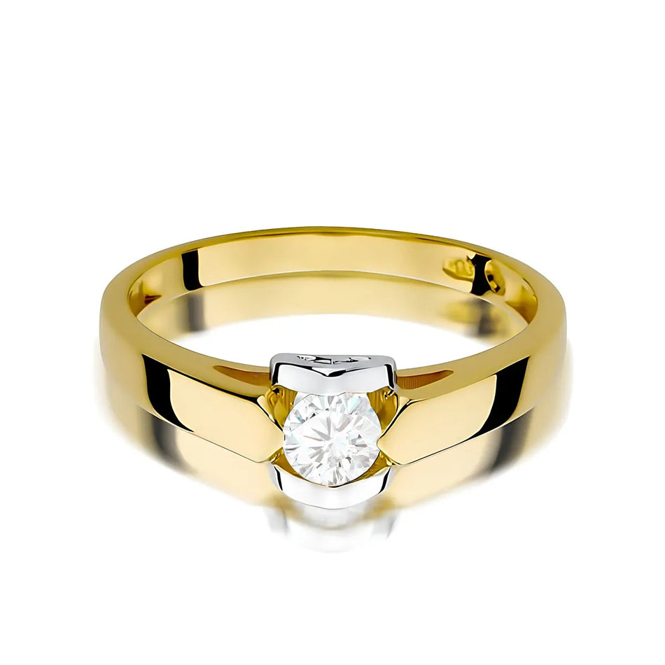 Gold Ring with 0.30ct Diamond
