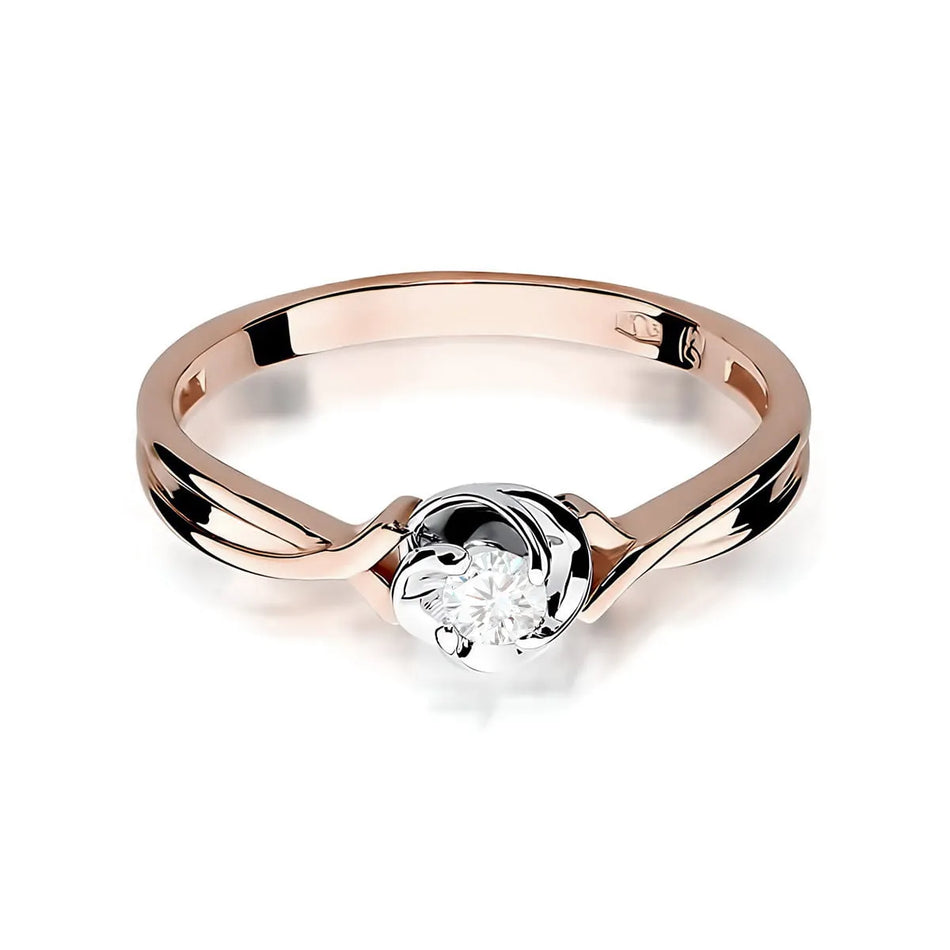 Gold Ring with 0.10ct Diamond