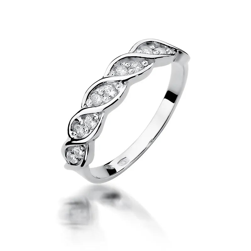 Zlatý prsteň s diamantmi 0,20 ct