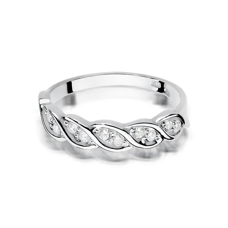 Zlatý prsteň s diamantmi 0,20 ct