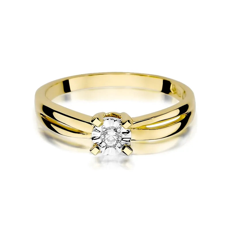 Gold Ring with 0.08ct Diamond