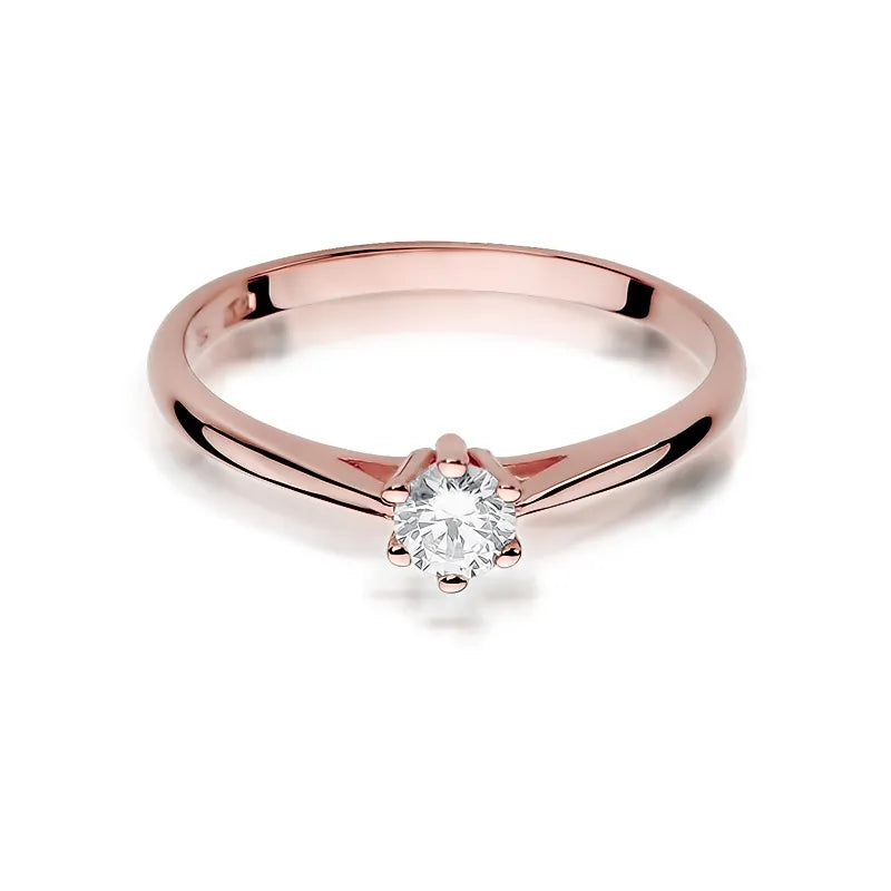 Gold Ring with 0.15ct Diamond