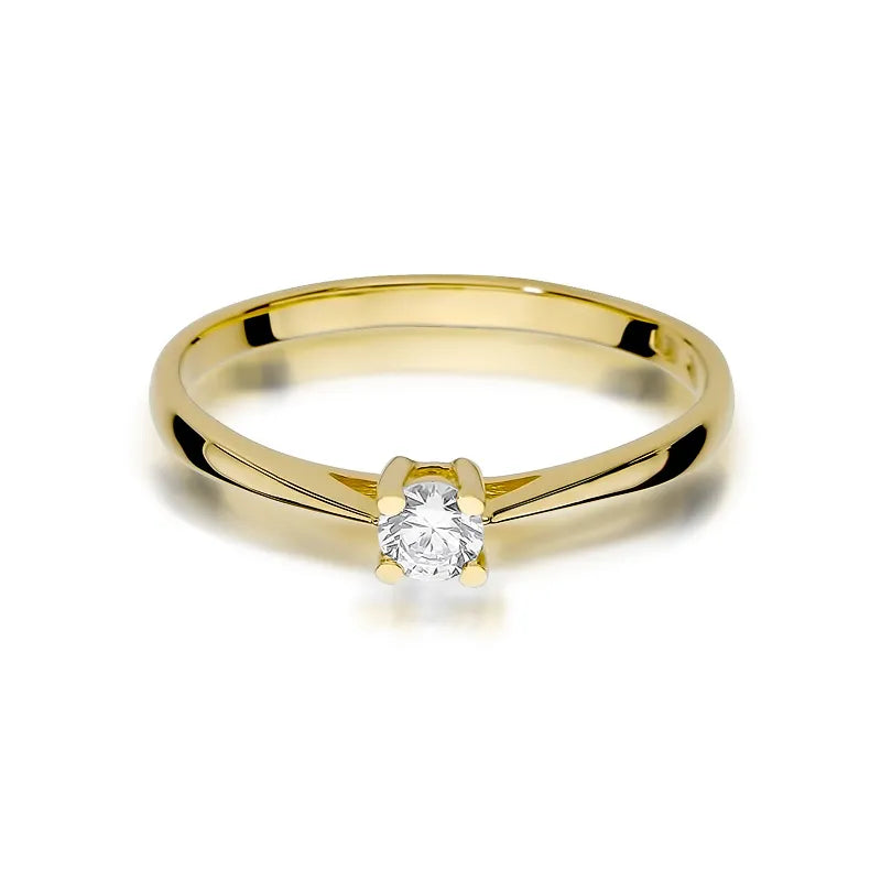 Gold Ring with 0.15ct Diamond