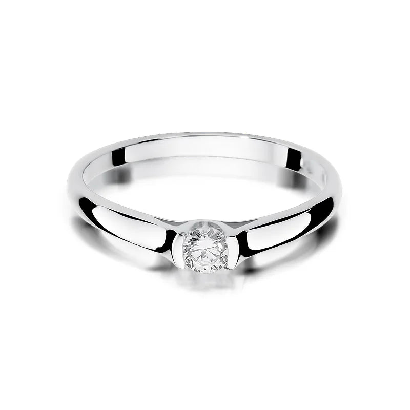 Gold Ring with 0.15ct Lab-diamond