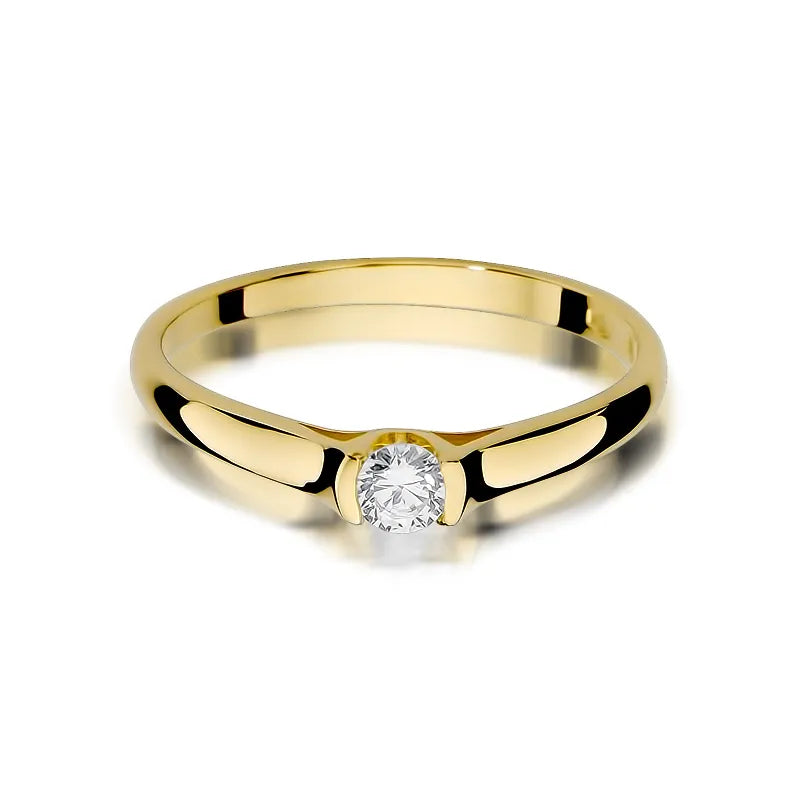 Gold Ring with 0.15ct Diamond
